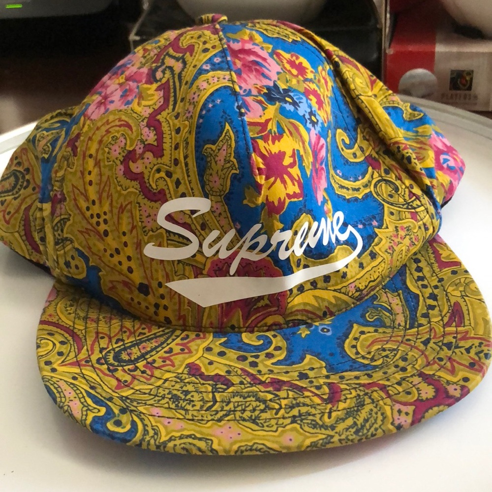 Supreme Paisley 5-Panel Cap Logo Shirt Box Hat Tee - Picture 1 of 1